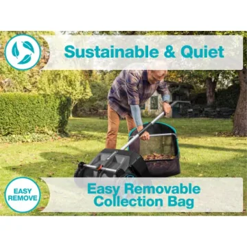 Effortless GARDENA Lawn and Leaf Collector for Easy Cleanup