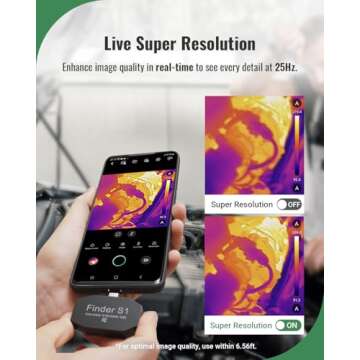 HSFTOOLS Finder S1 Thermal Camera for Android - Infrared Imaging