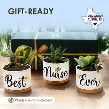 Nurse Planters, Nurse Gifts for Women, RN Gifts for Nurses Week Gifts for Women, for Nurses Week Gif...
