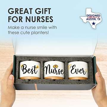 Nurse Planters, Nurse Gifts for Women, RN Gifts for Nurses Week Gifts for Women, for Nurses Week Gifts 2024, School Nurse Appreciation Gifts, Nurse Graduation Gift Ideas, Best Nurse Ever