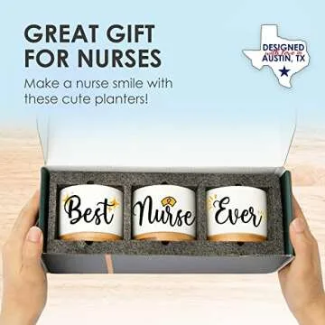 Nurse Planters, Nurse Gifts for Women, RN Gifts for Nurses Week Gifts for Women, for Nurses Week Gifts 2024, School Nurse Appreciation Gifts, Nurse Graduation Gift Ideas, Best Nurse Ever