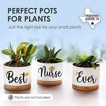 Nurse Planters, Nurse Gifts for Women, RN Gifts for Nurses Week Gifts for Women, for Nurses Week Gifts 2024, School Nurse Appreciation Gifts, Nurse Graduation Gift Ideas, Best Nurse Ever