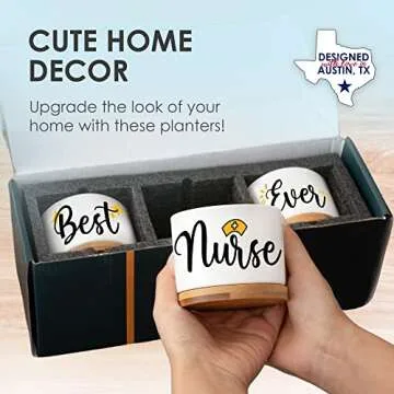 Nurse Planters, Nurse Gifts for Women, RN Gifts for Nurses Week Gifts for Women, for Nurses Week Gifts 2024, School Nurse Appreciation Gifts, Nurse Graduation Gift Ideas, Best Nurse Ever