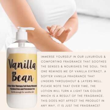 The Lotion Company 24 Hour Skin Therapy Lotion, Full Body Moisturizer, Paraben Free, Made in USA, Va...