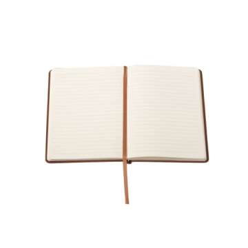 Eccolo Lined Journal Notebook, Flexi-Cover, World Map, 256 Ruled Pages, Medium 5.75-x-8.25 inches