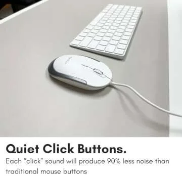 Macally Wired USB C Mouse for Mac & Windows - 3 Button & Scroll Wheel USB Type C Mouse - Comfortable Ambidextrous Design - Compact Wired Mouse with Optical Sensor & DPI Switch 800/1200/1600/2400