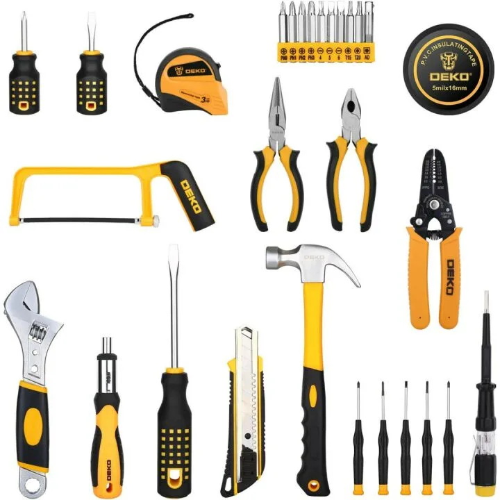198-Piece DEKOPRO Home Tool Kit for Repairs