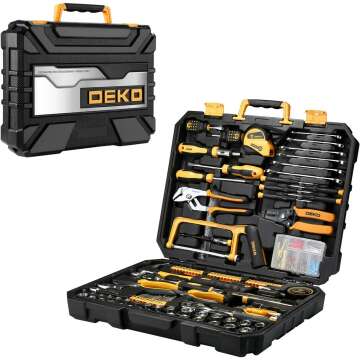 198-Piece DEKOPRO Home Tool Kit for Repairs