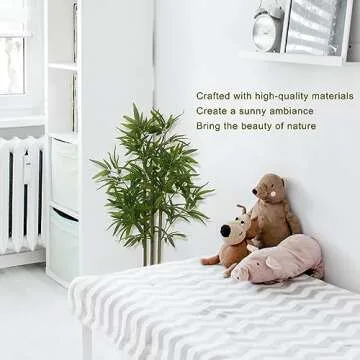 SOFTFLAME 3ft Bamboo Artificial Tree for Indoor Décor