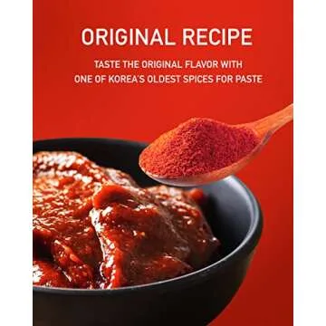 Taekyung Chili Powder For Paste (Fine, 1LB) - Korean Gochugaru. Red Pepper Spice Seasoning for Asian Food. MSG Free.