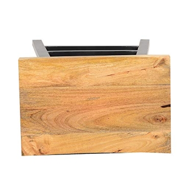 Stylish Urban Port Wooden Saddle Seat Barstool