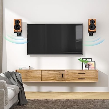 WALI Speaker Wall Mounts for Surround Sound, 55 lbs