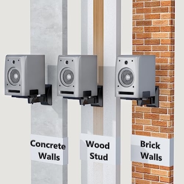 WALI Speaker Wall Mounts for Surround Sound, 55 lbs