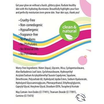 Frilliance Illuminating Cream, Hydrating Self Glow Highlighter, Cruelty Free Hypoallergenic for Teens of All Skin Types, 30 ml / 1 fl oz