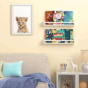 Stylish Wallniture Utah 24" Floating Nursery Shelves