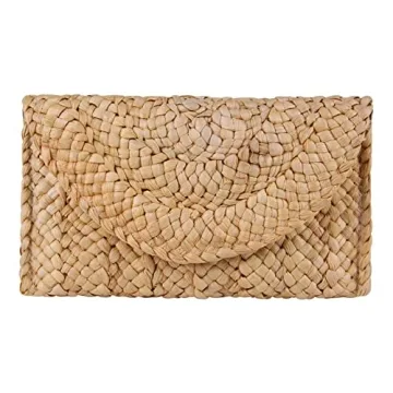 Freie Liebe Straw Clutch Purse for Stylish Summer Outings