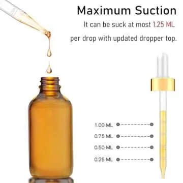 Bumobum 4oz Amber Glass Dropper Bottles with Funnel