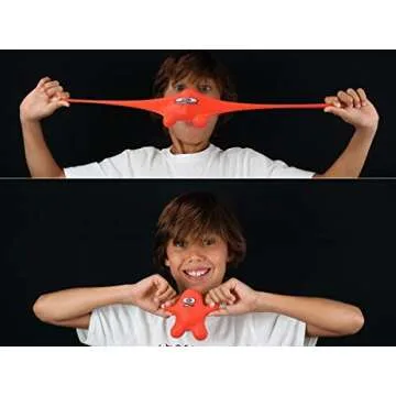 JA-RU Squish Dude Stretchy Sand Filled Man-Fidget Toy (1 Assorted) Stress Relief Sensory Toys for Kids and Adult. Party Favor Classroom Prizes. Therapy Toys. 3410-1p