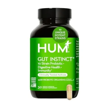 HUM Gut Instinct Probiotics - 30-Day Supply for Balanced Gut Health