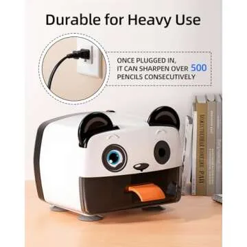 ZMOL Heavy Duty Electric Pencil Sharpener for Kids