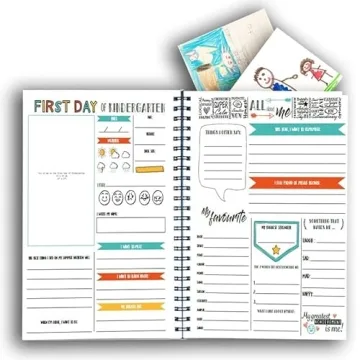 POMANGO School Memory Book - Keepsake Album from Pre-K to Grade 12