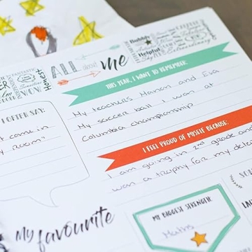 POMANGO School Memory Book - Keepsake Album from Pre-K to Grade 12