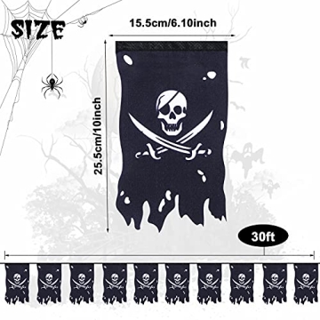 90 Feet Long Decor for Pirate Parties and Halloween