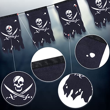 90 Feet Long Decor for Pirate Parties and Halloween