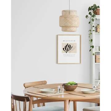 HAUS AND HUES Henri Matisse Prints and Posters - Matisse Paper Cutouts Art Exhibition Poster Minimalist Wall Art Matisse Posters Abstract Prints Matisse Black and White Leaf Matisse (Unframed 16x20)