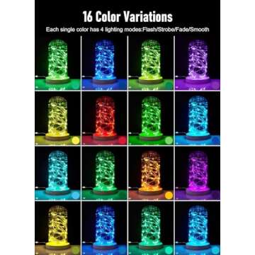 Minetom Color Changing Fairy String Lights - 33 ft 100 LED USB Silver Wire Lights with Remote and Timer, Starry Fairy Lights for Bedroom Party Indoor Christmas Decoration, 16 Colors, Adapter Included