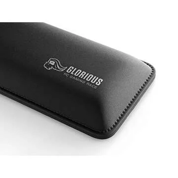 Glorious Wrist Pad/Rest - TENKEYLESS (TKL) Size - Black - Mechanical Keyboards,Stitched Edges,Ergonomic | 14x4 inches/25mm Thick (GWR-87)