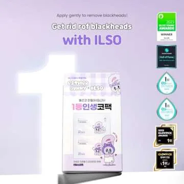 ilso Natural Mild Clear Nose Patch, Melt blackheads & Tighten Pores, no irritation, Korean skincare, cotton swabs included, 5 sheets (Esther Bunny Limited Edition) (PINK Esther Bunny Limited Edition)