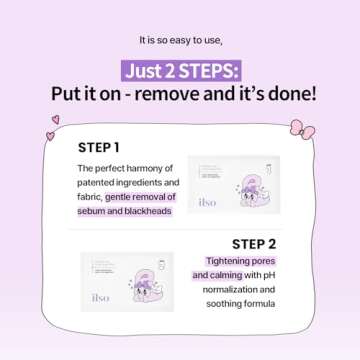ilso Natural Mild Clear Nose Patch, Melt blackheads & Tighten Pores, no irritation, Korean skincare, cotton swabs included, 5 sheets (Esther Bunny Limited Edition) (PINK Esther Bunny Limited Edition)