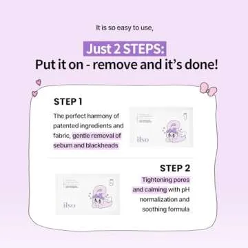 ilso Natural Mild Clear Nose Patch, Melt blackheads & Tighten Pores, no irritation, Korean skincare, cotton swabs included, 5 sheets (Esther Bunny Limited Edition) (PINK Esther Bunny Limited Edition)