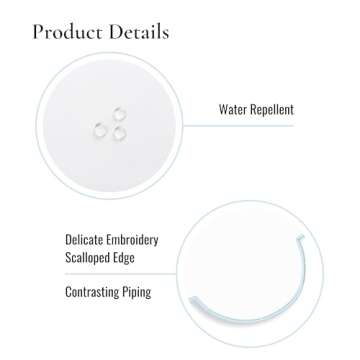 Hofdeco Coastal Placemat Set of 4, 14"x19" Waterproof