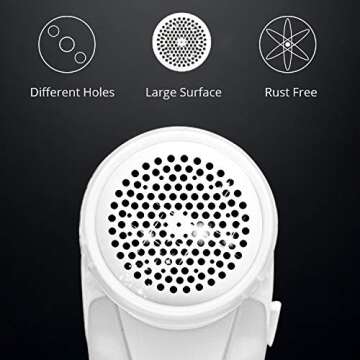 Fabric Shaver - Rechargeable Lint Remover Electric Sweater Fuzz Remover Clothes Furniture Shaver, De...