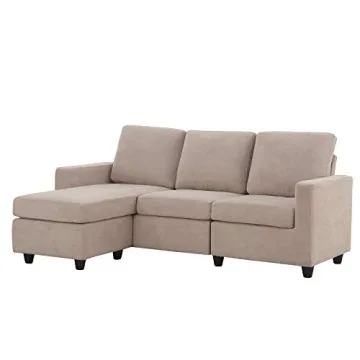 Stylish HONBAY Convertible Sectional Sofa for Small Spaces