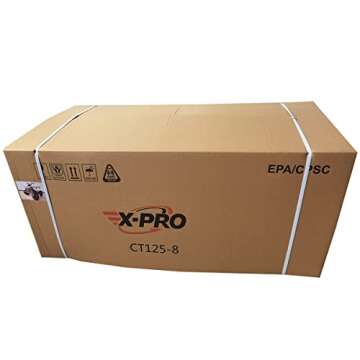 X-PRO 125cc ATV 4 Wheels Quad 125 ATV Quads, Big 19"/18"Tires! (Orange, Factory Package)