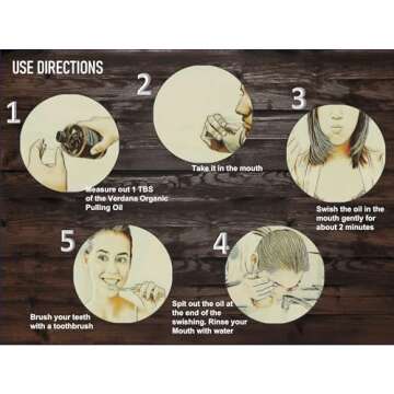 Verdana Organic Coconut Pulling Oil – Big 16 Fl Oz Size – Mint Flavor - Ayurvedic Oral Rinse – USDA Organic, Kosher Non-GMO - Alcohol & Floride Free for Fresh Breath, Healthy Teeth & Gums