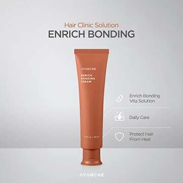 AYUNCHE Enrich Bonding Hair Cream 5.1 fl oz [For Dry & Damaged Hair] | Hair Bonding Technology | Int...