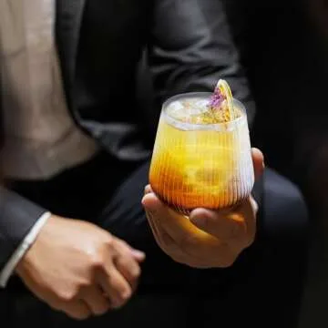 GRACE ERA Whiskey Glasses Set - Elegant Tumblers for Whiskey