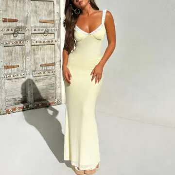 Stylish XFLnaraz Women Satin Maxi Dress for Summer Events