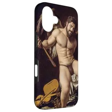 Stylish iPhone 16 Cupid Case - Dark Vintage Collection