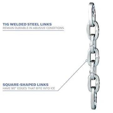 Yaktrax Traction Chains for Walking on Ice and Snow (1 Pair), Black, X-Large