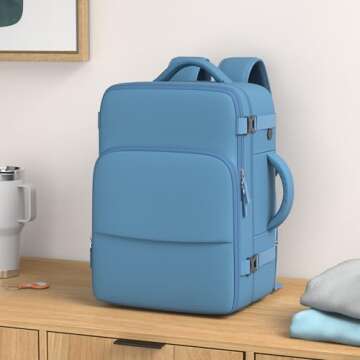 Sinaliy Travel Backpack: Multi-Functional Carry-On for Work, School, and Adventure