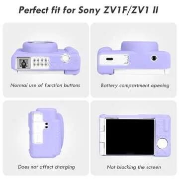 Rieibi ZV-1F Soft Silicone Camera Case - Lightweight Protection