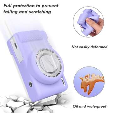 Rieibi ZV-1F Soft Silicone Camera Case - Lightweight Protection