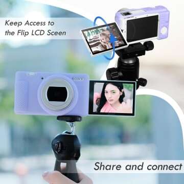 Rieibi ZV-1F Soft Silicone Camera Case - Lightweight Protection