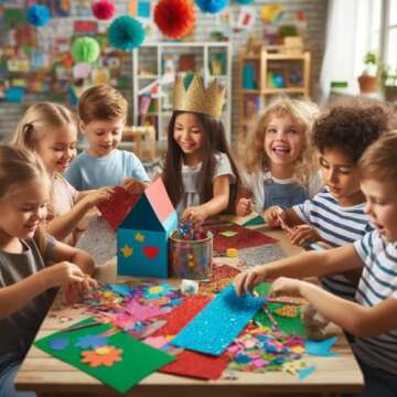 Allgala X-Large Glitter EVA Foam Sheets 12 Pack 12x16 inch (30x40cm) Paper Sheets-Assorted Color-for Arts Crafts Projects, Classrooms, DIY Projects, Back to School Suppliers, Art Class