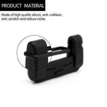 AOZBZ Seat Belt Buckle Covers, Silicone Protection for Cars